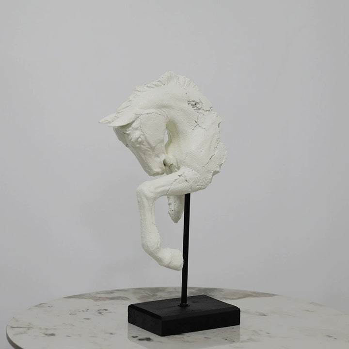 Elegant Horse Head Sculpture