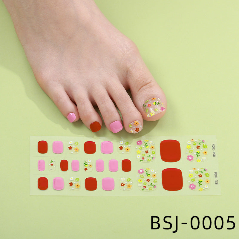 Decorative Press-On Toenail Art