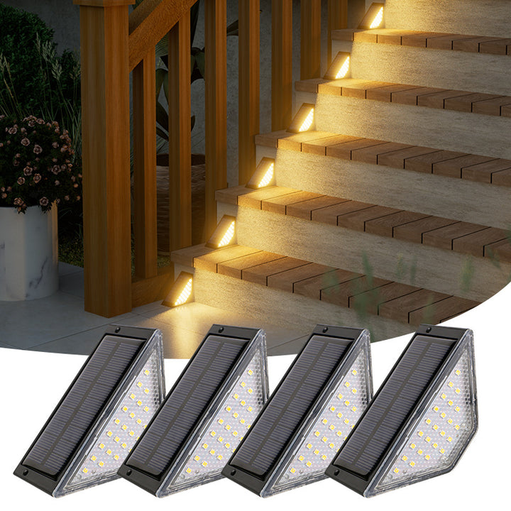 Triangular Solar Powered LED Corner Step Light Kalsten