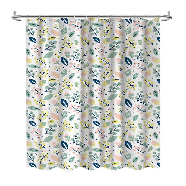 Floral Print Shower Curtain Kalsten