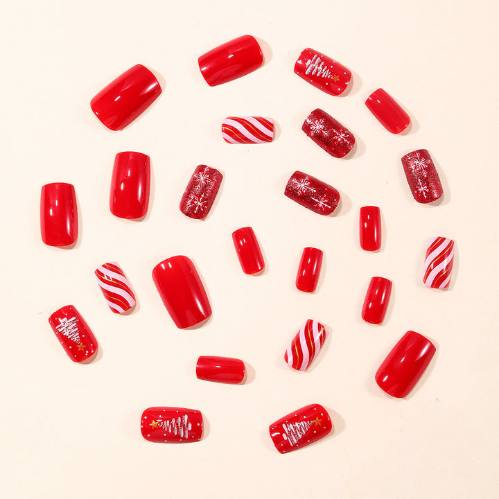 Festive Winter-Themed Nail Art Set Kalsten