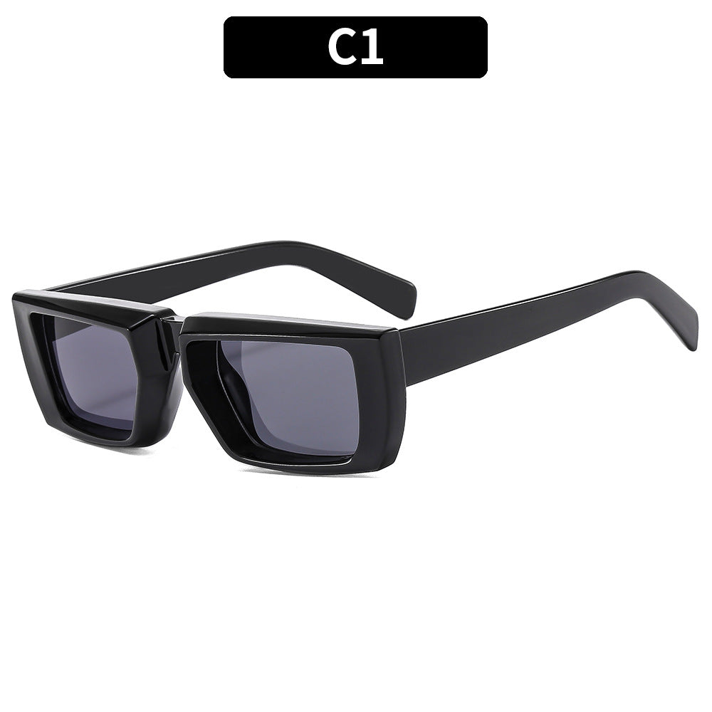Bold Angular Frame Sunglasses