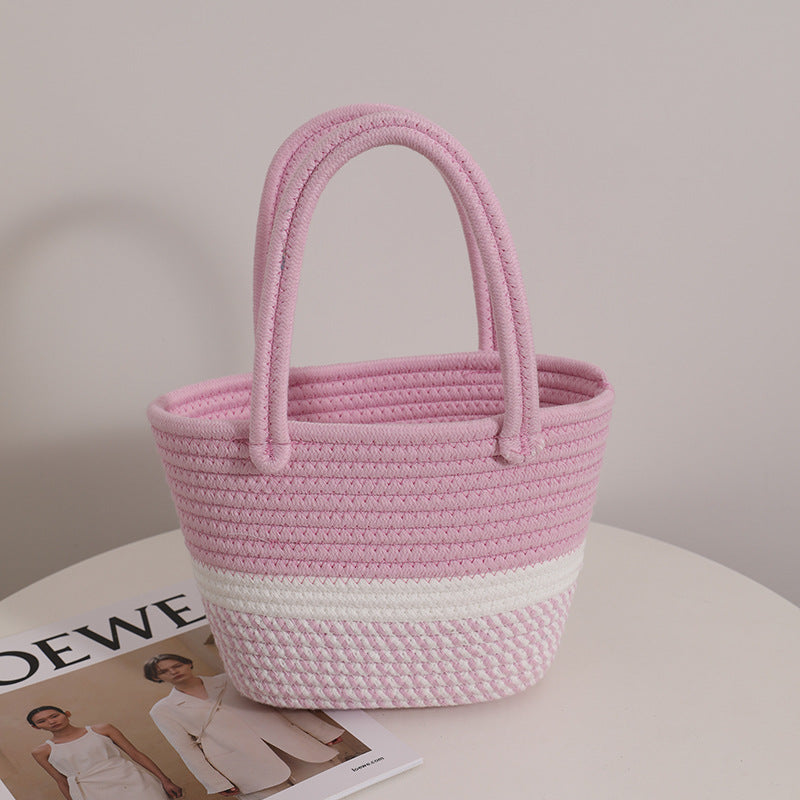 Fashionable Handbag Made of Braided Textile Kalsten