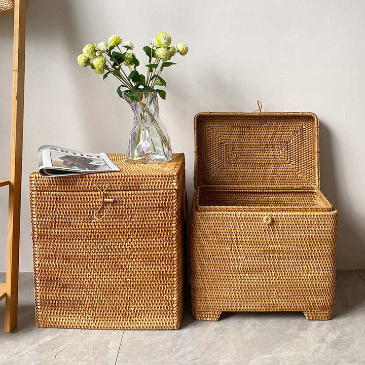 Stylish storage basket made of rattan Kalsten
