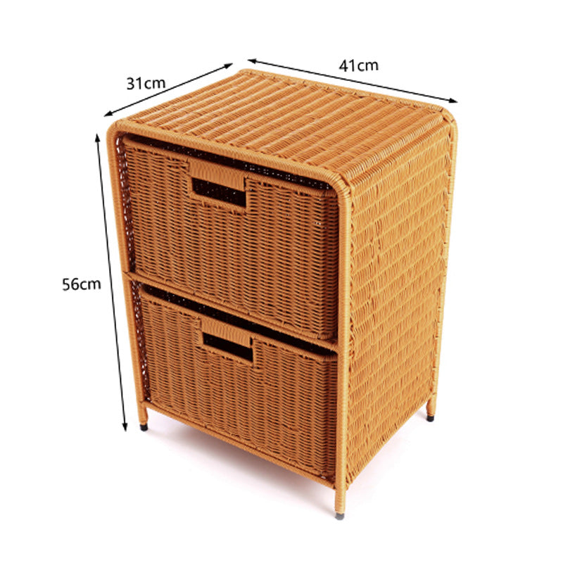 Multi-Drawer Woven Storage Chest Kalsten