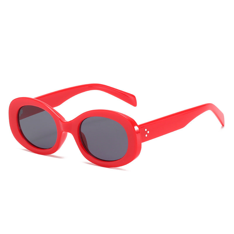 Vintage-Style Oval Frame Sunglasses Kalsten