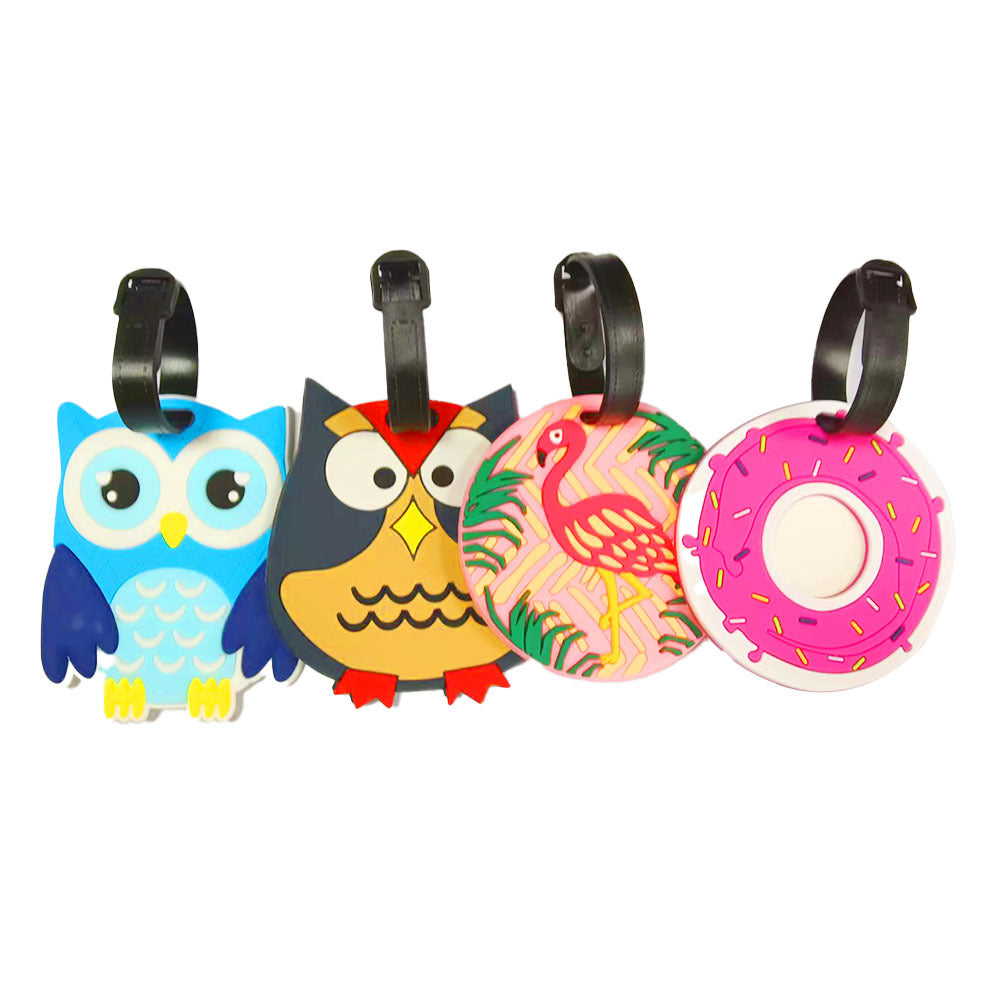 Unisex Luggage Tag in Vibrant Owl Design Kalsten