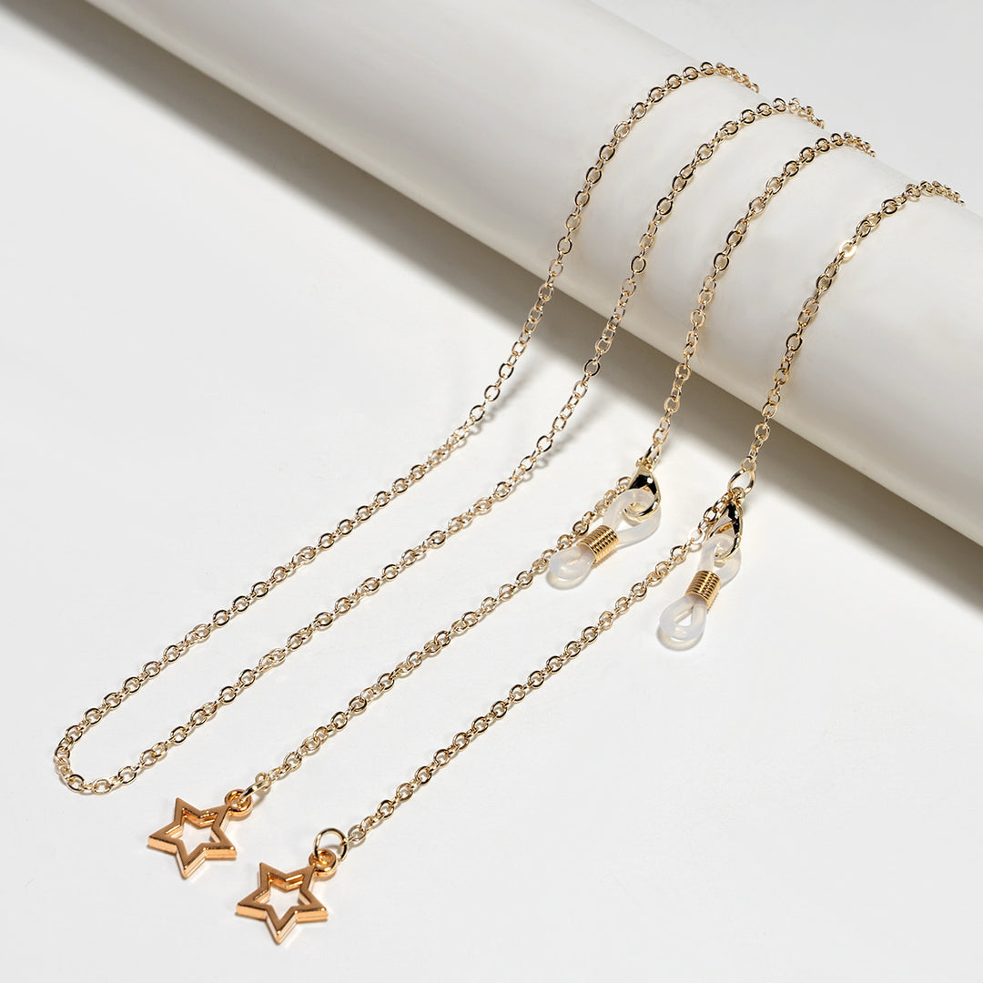 Stylish Star-Embellished Eyewear Chain Kalsten