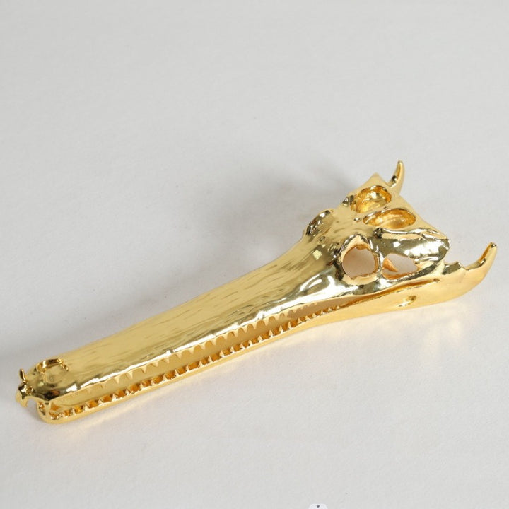 Decorative Crocodile Skull Sculpture