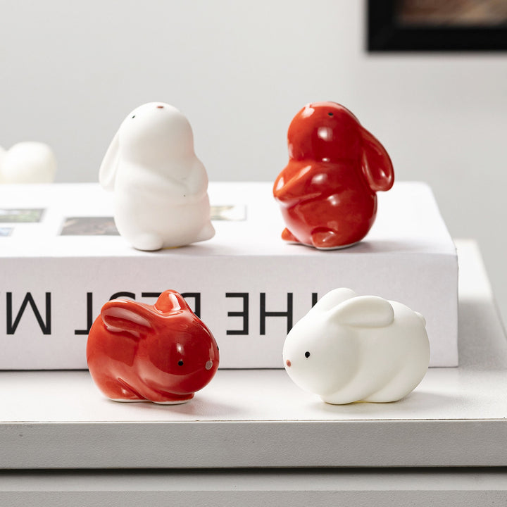 Decorative ceramic figure in rabbit format Kalsten