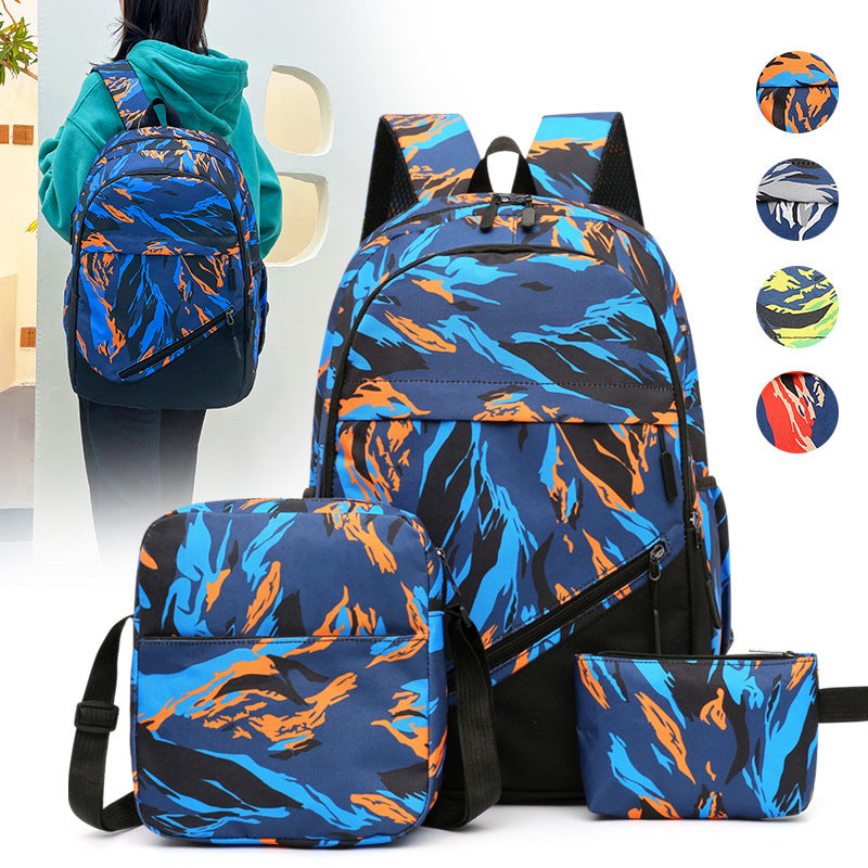 Fashionable backpack set with multiple compartments Kalsten