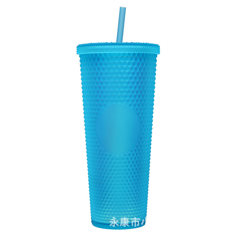 Ladies High-Quality Glitter Drinking Cup with Leak-Proof Lid and Integrated Straw Kalsten