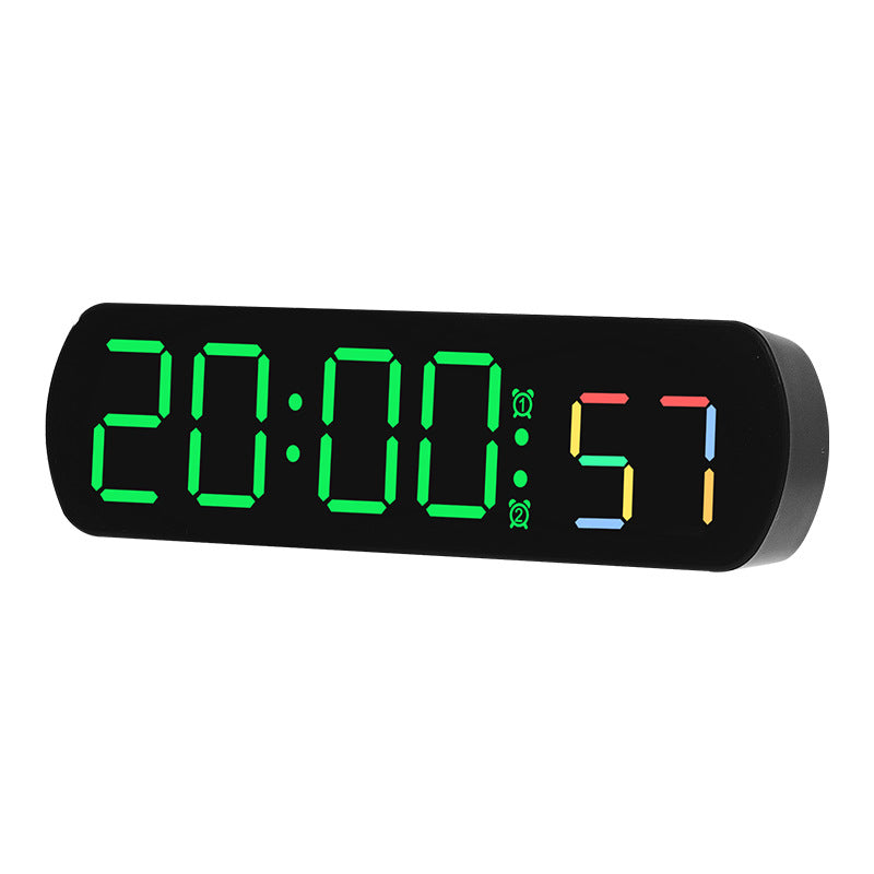 Digital radio alarm clock with multicolored LED display Kalsten