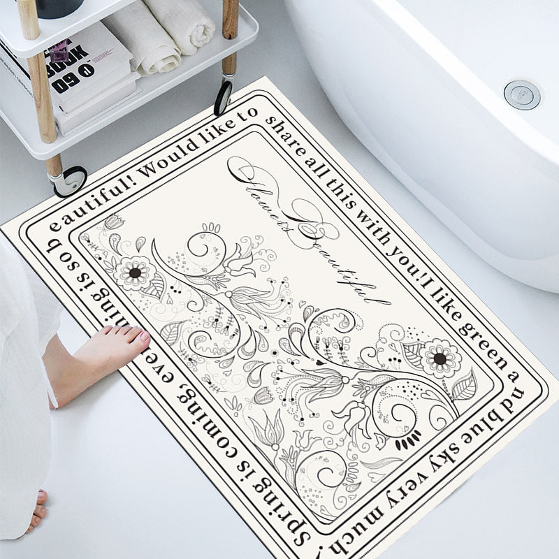 Elegant Decorative Bathroom Mat