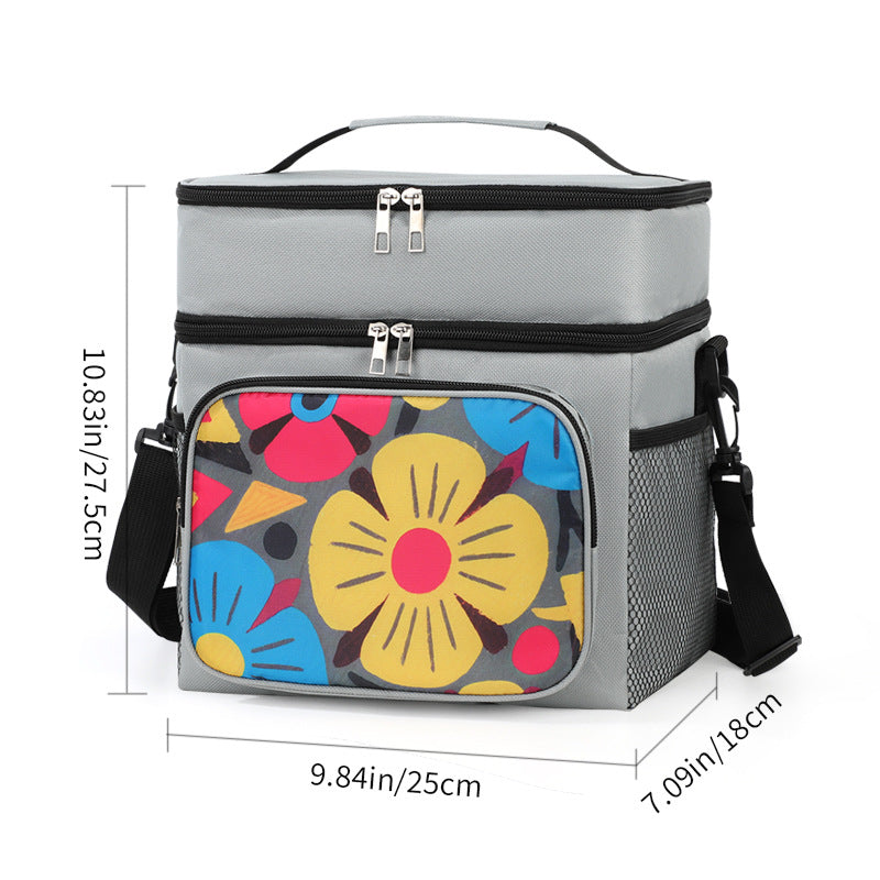 Insulated Floral Lunch Cooler Bag Kalsten