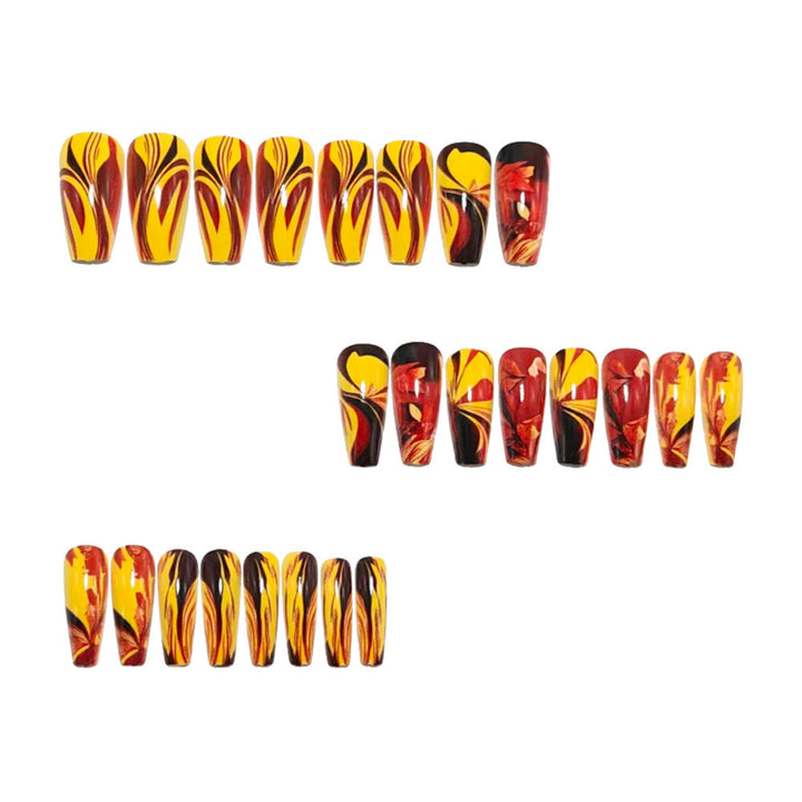 Artificial nails with autumn leaf design Kalsten