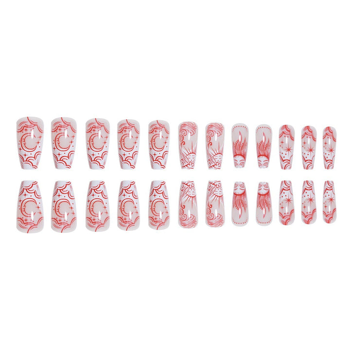 Artistic Long Press-On Nail Enhancements Kalsten