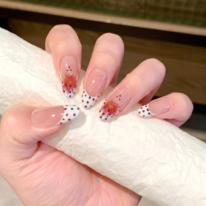 Elegant Floral Press-On Nails Kalsten