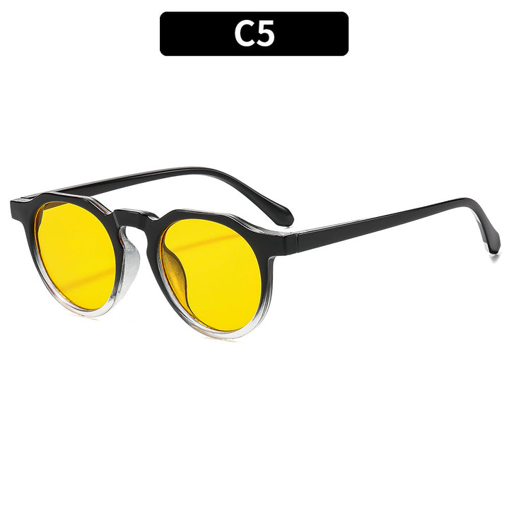 Fashionable Round Frame Sunglasses