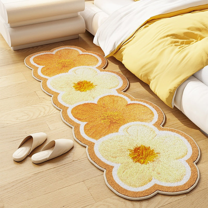 Floral Design Kitchen Runner Mat