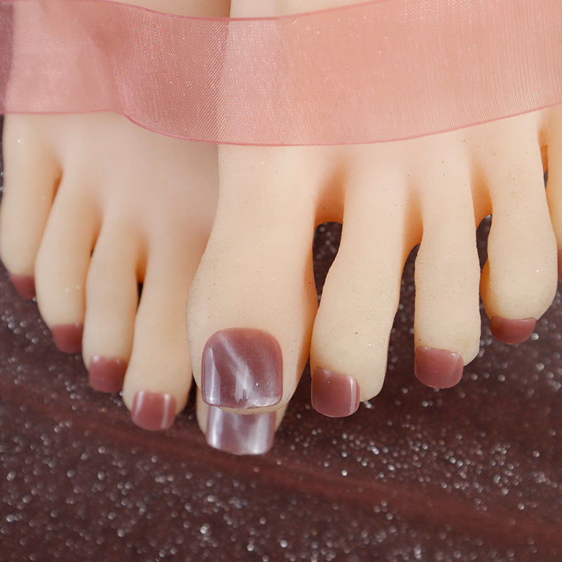 Press-On Toenail Art Set with Elegant Gloss Finish Kalsten