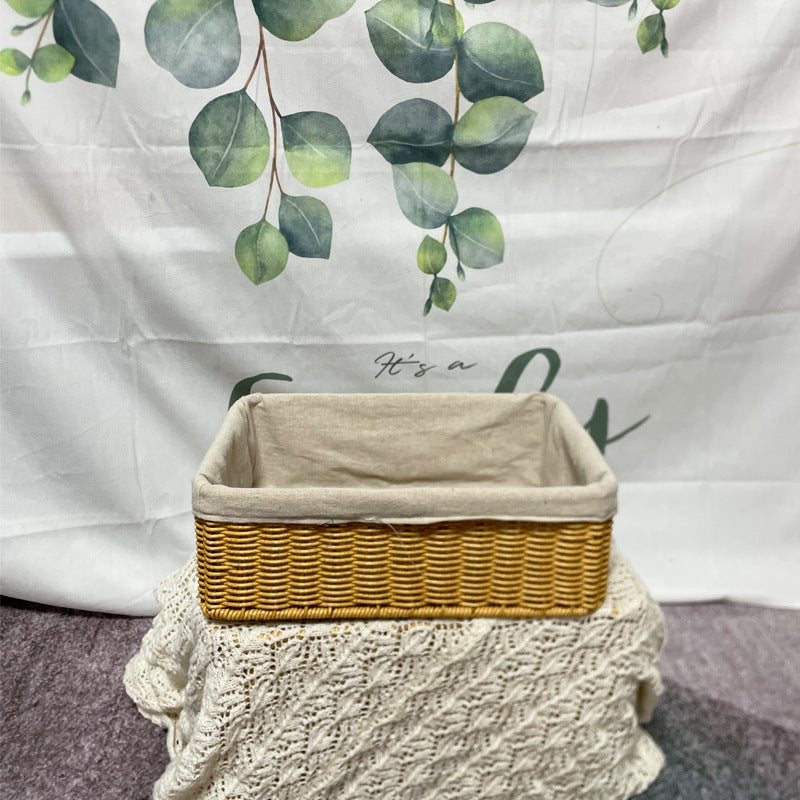 Handcrafted Rectangular Storage Basket Kalsten