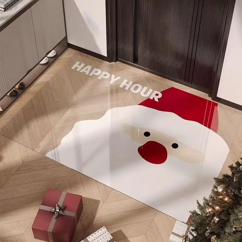 Playful Smiley Face Decorative Mat