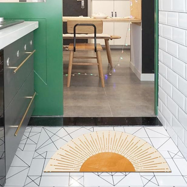 Artistic Geometric Kitchen Rug Kalsten