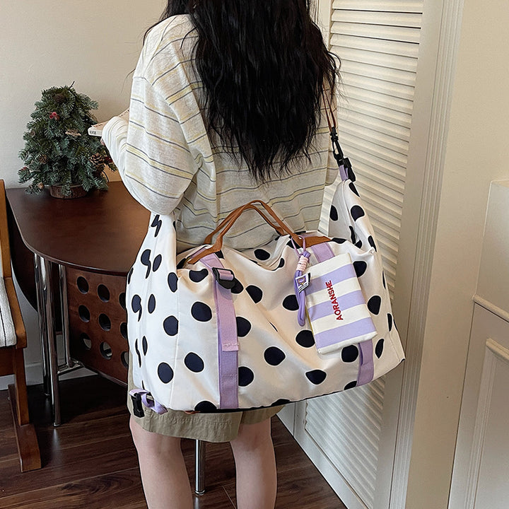 Stylish Polka Dot Travel Duffle Bag Kalsten