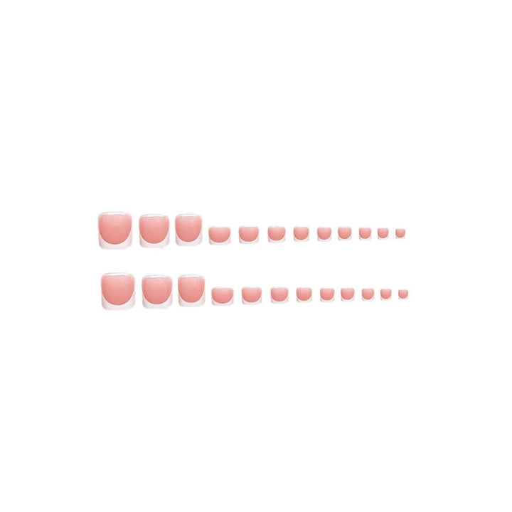 Elegant French Tip Press-On Nail Design Kalsten