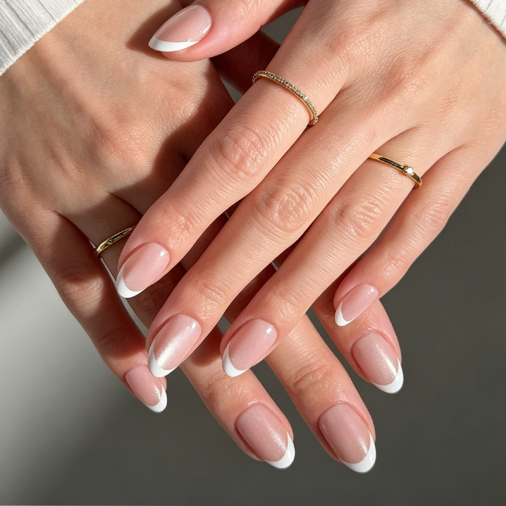 Elegant French Tip Press-On Nails Kalsten 1787542595