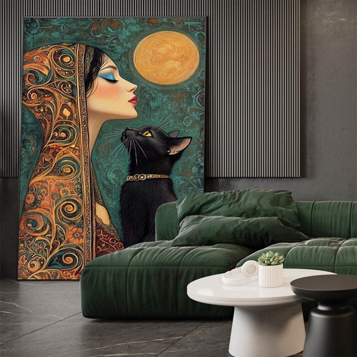 Panther-Themed Canvas Wall Art