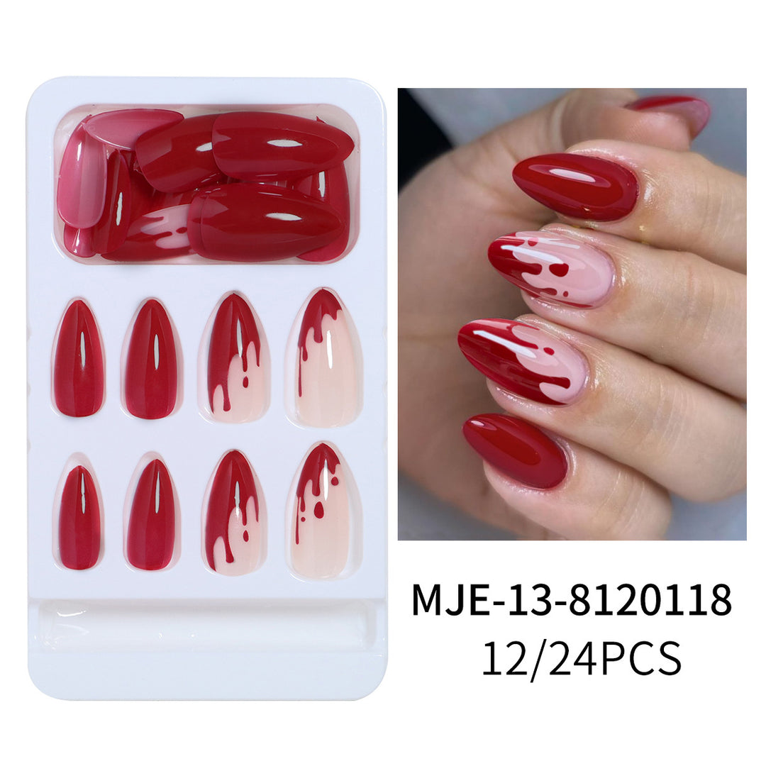 Artistic Abstract Press-On Nail Set Kalsten