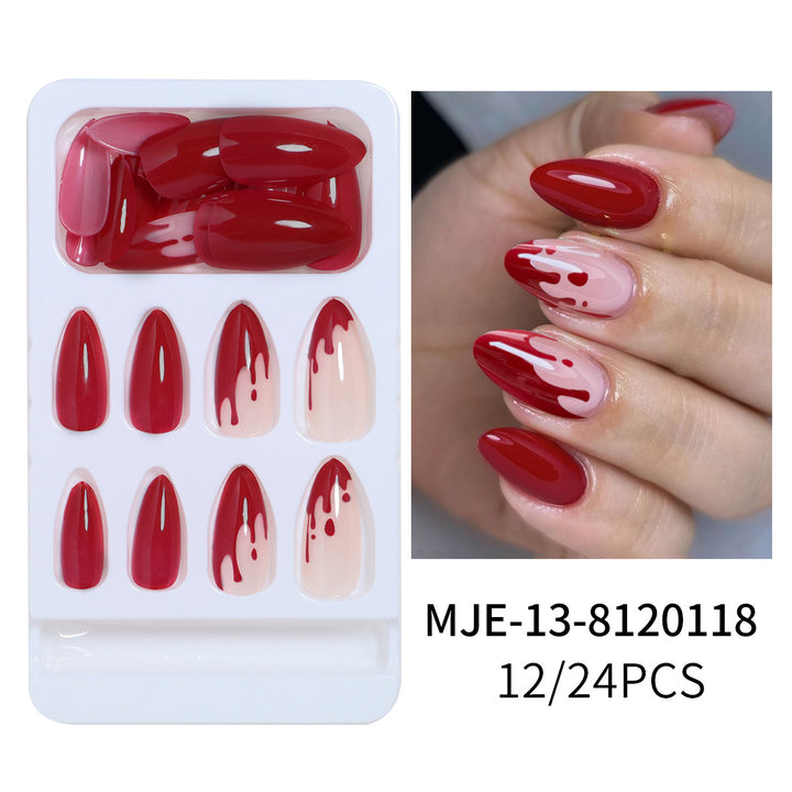 Artistic Abstract Press-On Nail Set Kalsten
