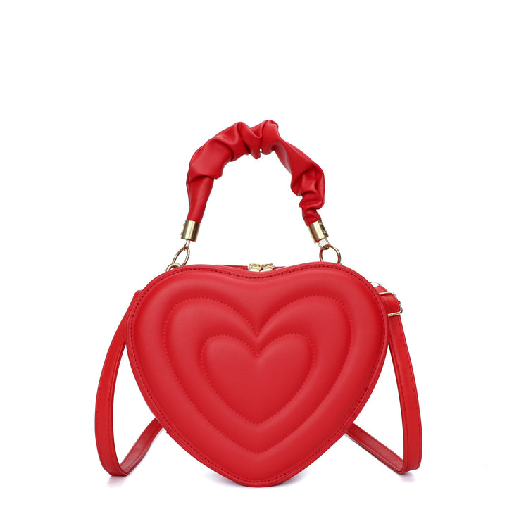 Heart-Shaped Handheld Crossbody Bag
