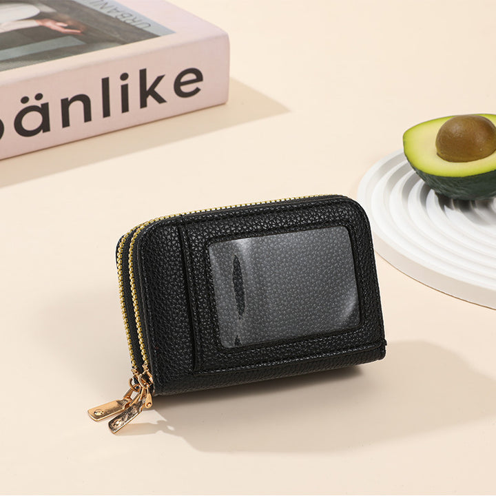 Leather Slim Zippered Coin Wallet Kalsten