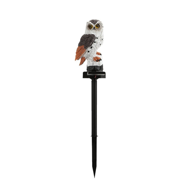 Solar-Powered Owl Garden Stake Light With Realistic Resin Perched Sculpture And Automatic Dusk-To-Dawn LED Kalsten