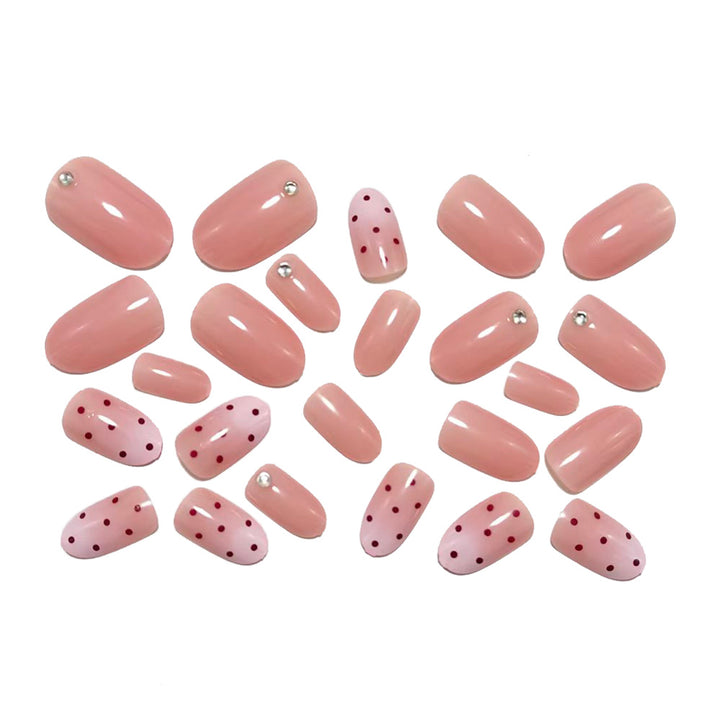 Trendy Polka Dot Design Artificial Nails Kalsten