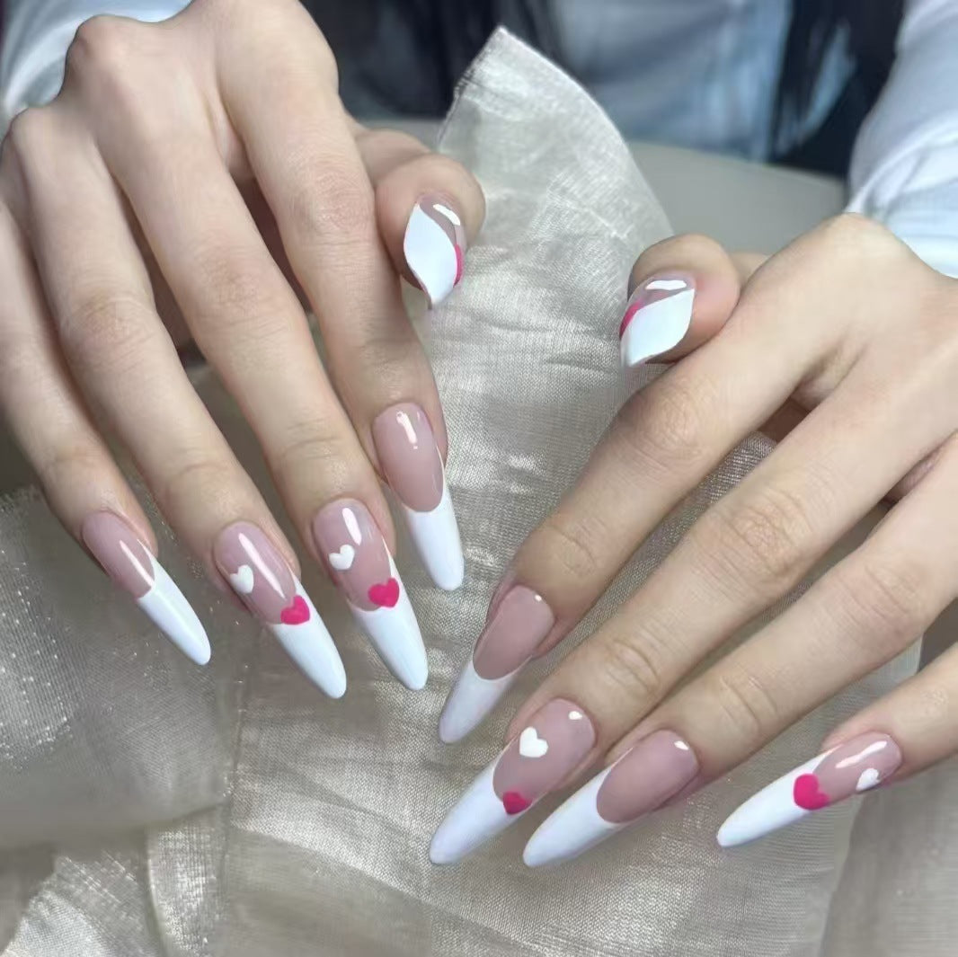 Heart-Themed Stiletto Nail Art Kit