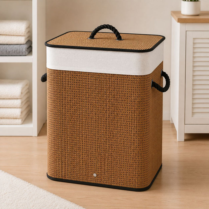 Laundry basket with lid and handle Kalsten
