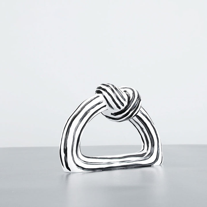 Artistic Ceramic Knot Sculpture