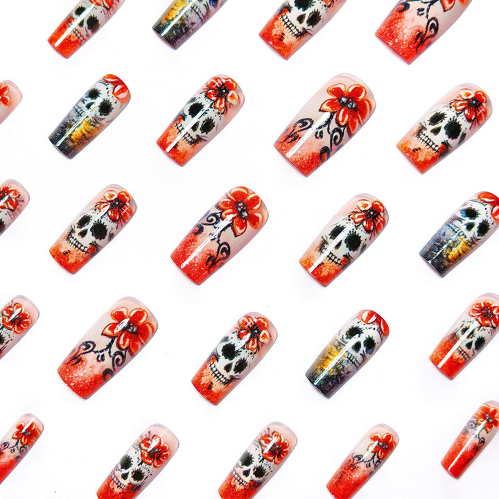Art Nails in Creative Skull Design Kalsten