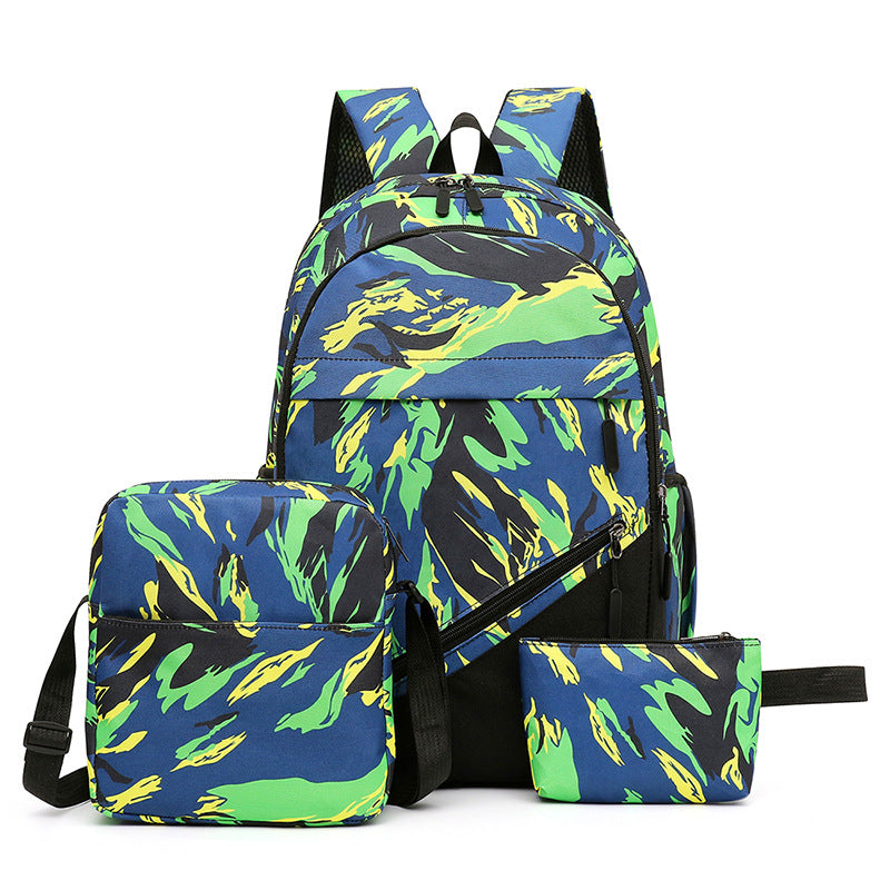Fashionable backpack set with multiple compartments Kalsten
