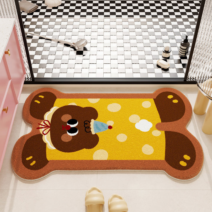 Cartoon Plush Bath Mat