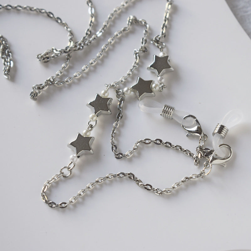 Star-Detail Chain Eyewear Holder Kalsten