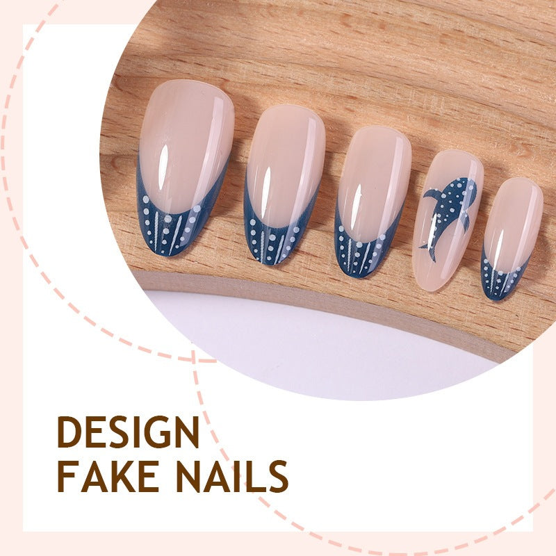 Creative Acrylic Nail Set with Stylish Design Accents Kalsten