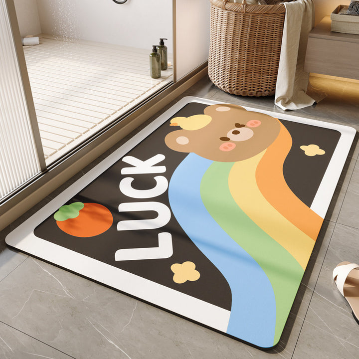 Decorative Floral Bath Mat Kalsten