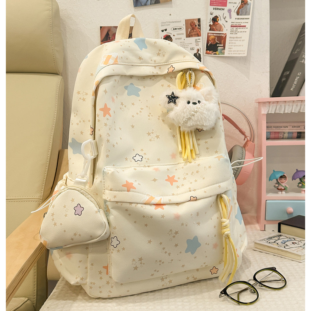 Cartoon-Embellished Casual Backpack Kalsten