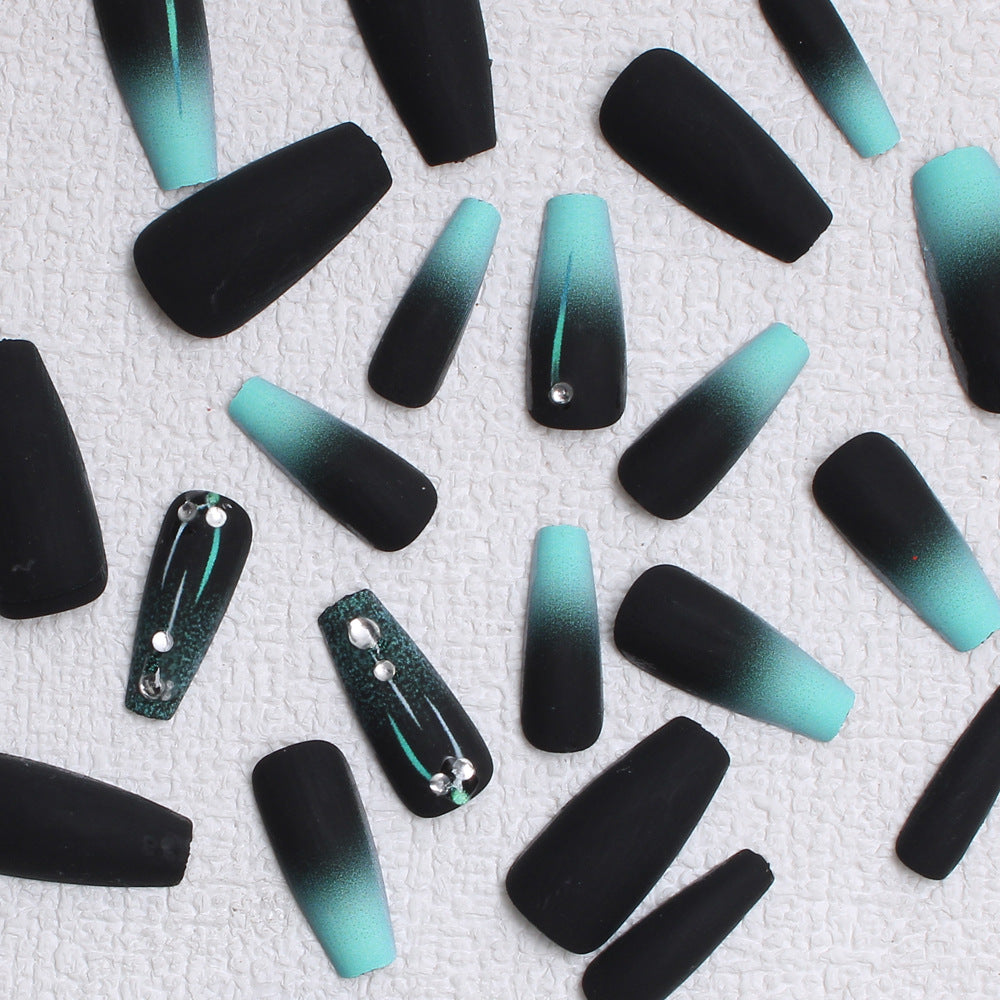 Matte Ombre Press-On Nail Design Kalsten