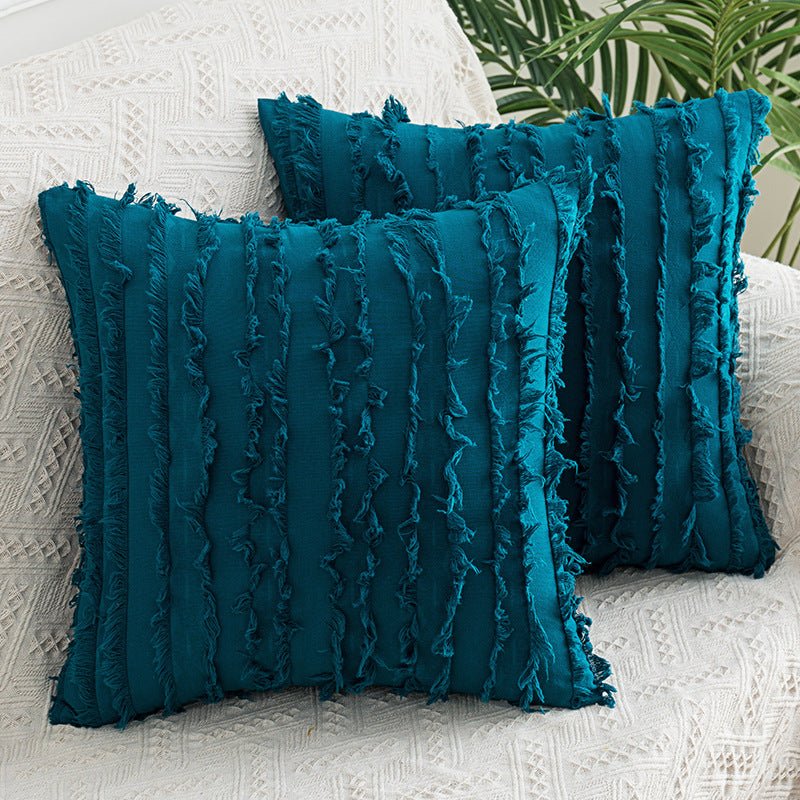 Fringe Texture Square Cushion